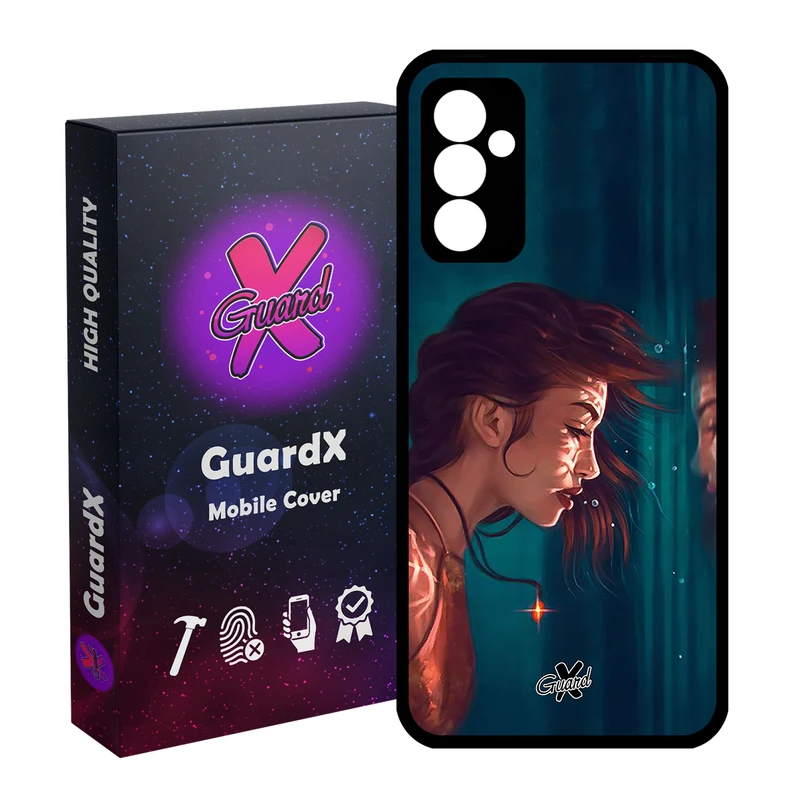 کاور گارد ایکس طرح دختر مدل Glass10371 مناسب برای گوشی موبایل سامسونگ Galaxy A54 / A54 5G