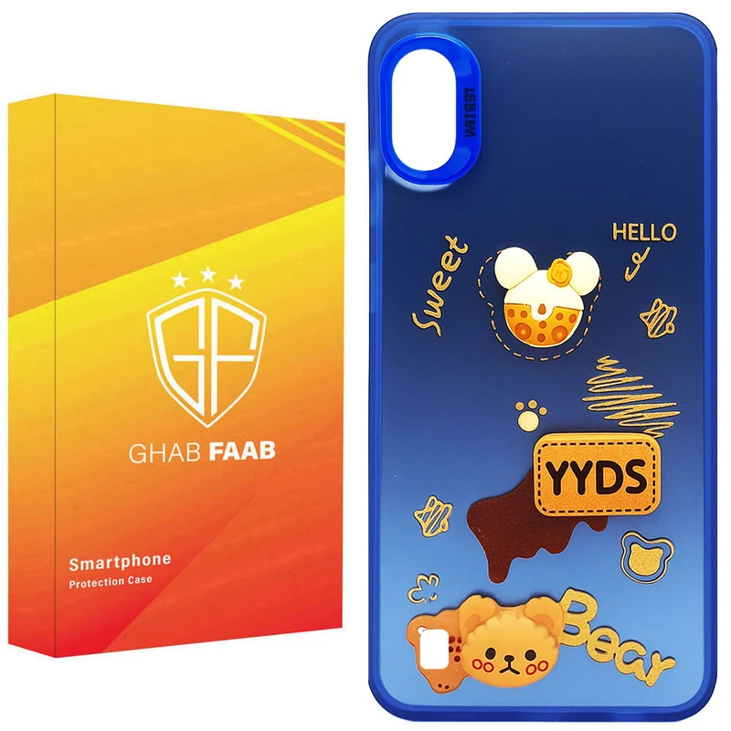 کاور قاب فاب مدل سوکول برجسته طرح دخترانه مناسب برای گوشی موبایل سامسونگ Galaxy A10 / Galaxy M10