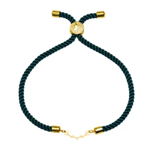 دستبند طلا 18 عیار زنانه الن نار طرح شاخ گوزن مدل N102148