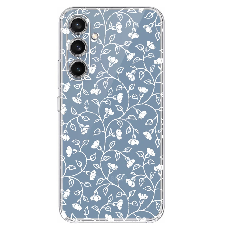 کاور مگافون طرح گل مدل C42-W مناسب برای گوشی موبایل سامسونگ Galaxy S23 FE