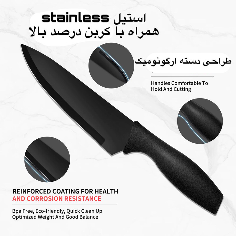 ست چاقو 6 پارچه مدل zirex  2024