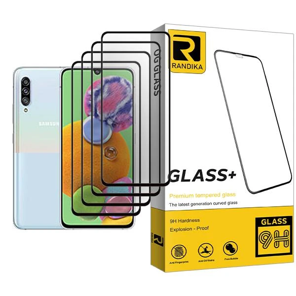 محافظ صفحه نمایش راندیکا مدل Glass MIX004 مناسب برای گوشی موبایل سامسونگ Galaxy A90 5G بسته چهار عددی