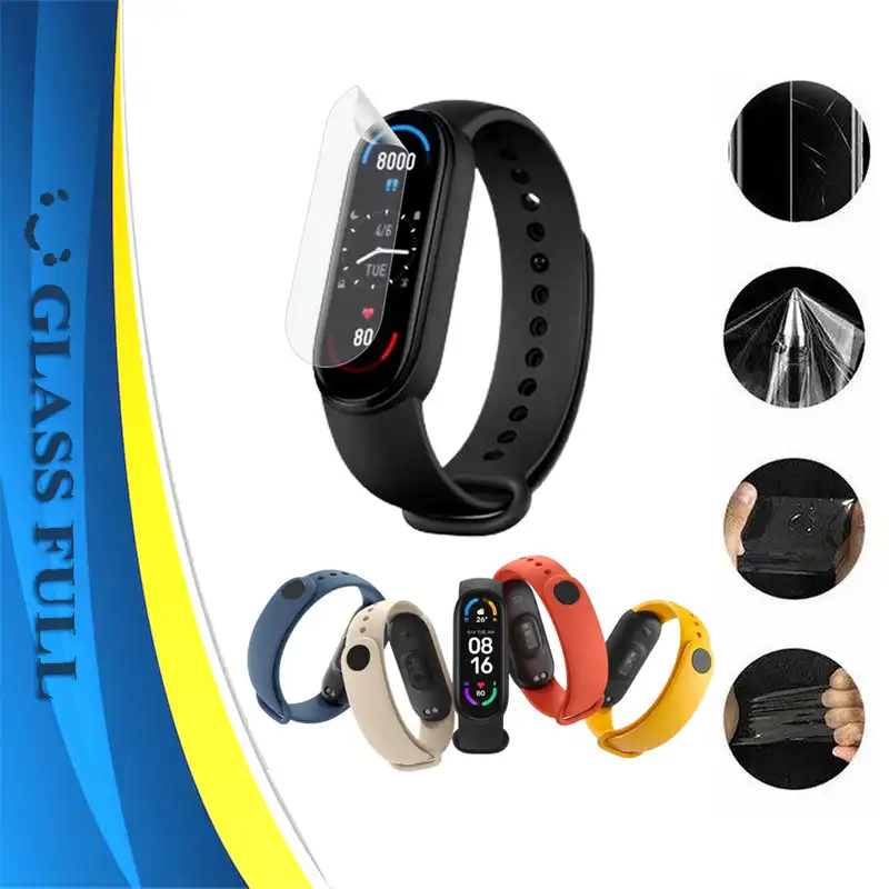 محافظ صفحه نمایش نانو گلس فول مدل TPWF مناسب برای مچ بند هوشمند شیائومی Mi Smart Band 6