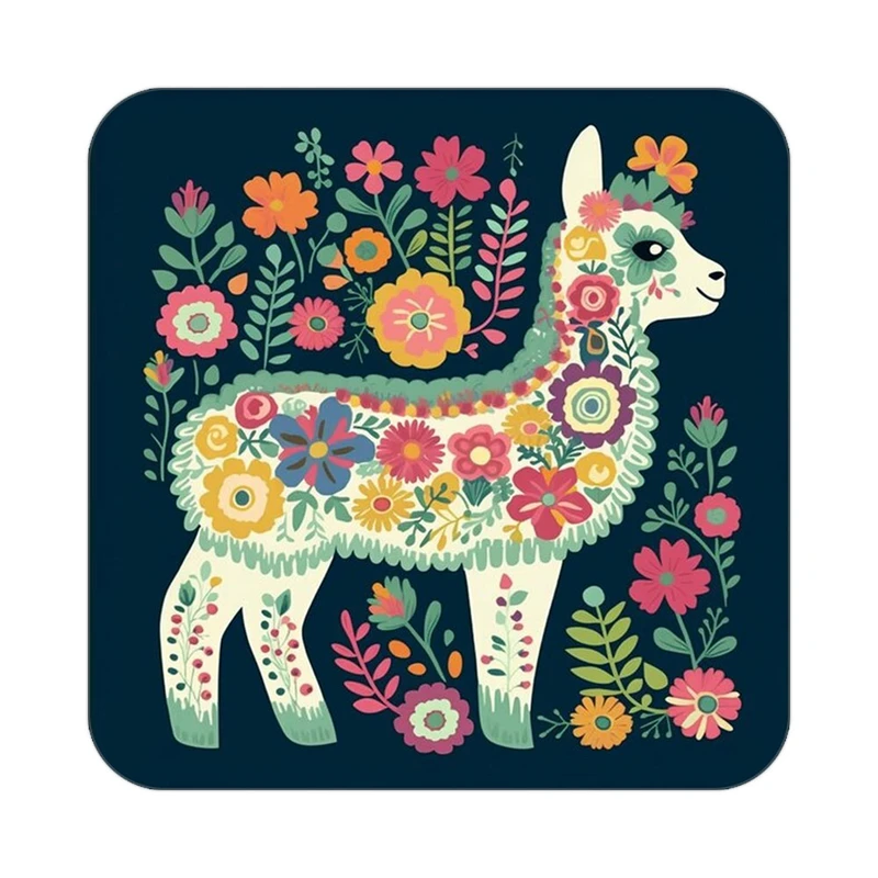 زیر لیوانی کاکتی طرح حیوانات رنگی مدل mp25776