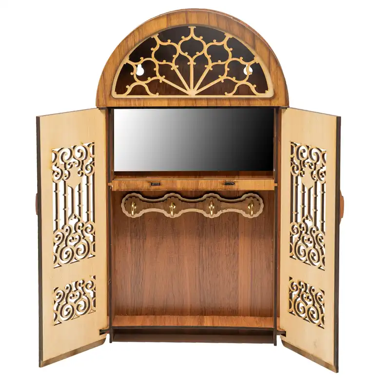 جاکلیدی پتیکو مدل پنجره سنتی آینه دار