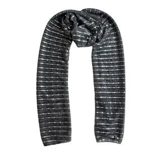 شال زنانه مدل حریر کش پولکدوزی