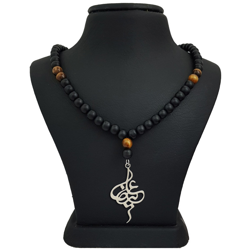 گردنبند نقره مردانه ترمه 1 طرح علیرضا کد mas 00452