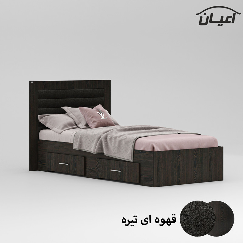 تخت خواب نوجوان اعیان مدل FH833 سایز 80x180 سانتی متر