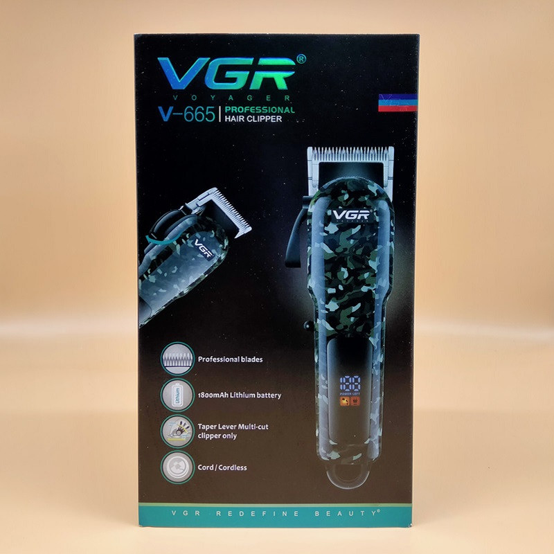 خرید و قیمت ماشین اصلاح موی سر و صورت وی جی ار مدل V-665