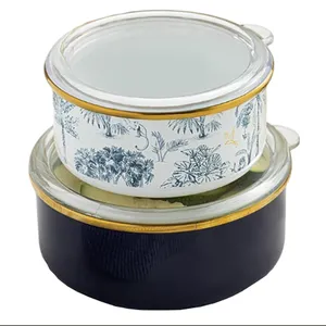 ظرف نگهدارنده انگلیش هوم مدل Toile Botanical مجموعه 2 عددی