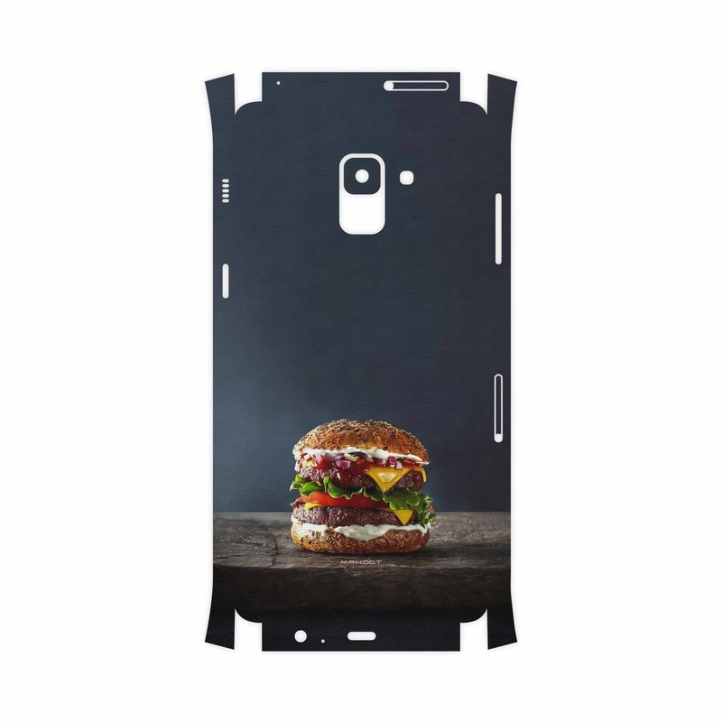 برچسب پوششی ماهوت مدل Hamburger-FullSkin مناسب برای گوشی موبایل سامسونگ Galaxy A8 Plus 2018