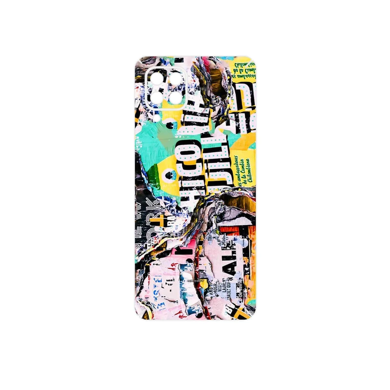 برچسب پوششی ماهوت مدل Collage of Teared Paper مناسب برای گوشی موبایل سامسونگ Galaxy M32