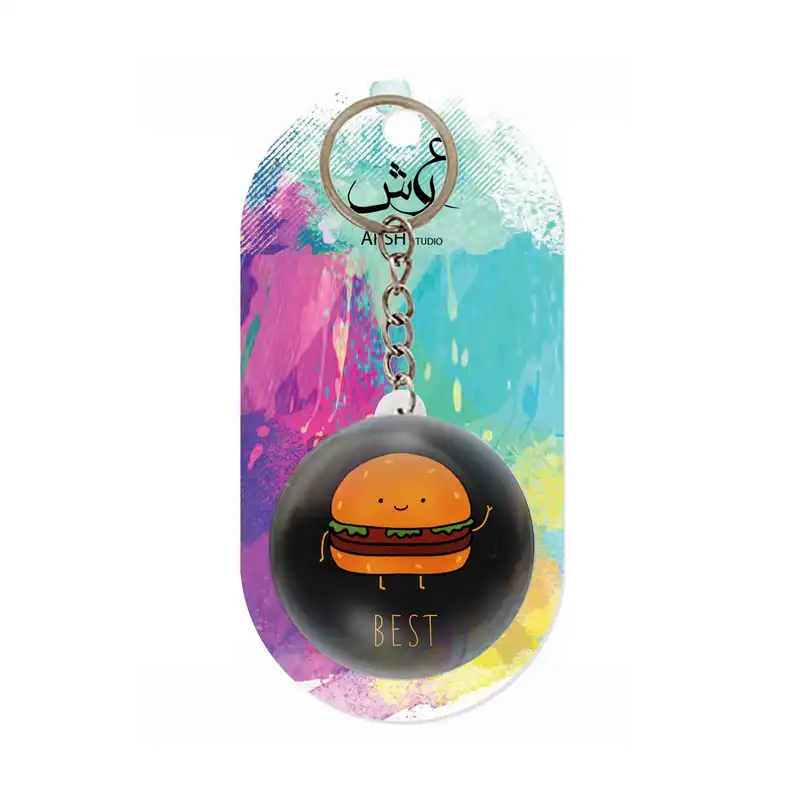 جاکلیدی عرش مدل فانتزی همبرگر کد Asj3625