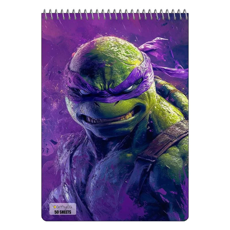 دفتر نقاشی 50 برگ سیمی کارنیکا طرح لاک پشت های نینجا Teenage Mutant Ninja Turtles کد 28425