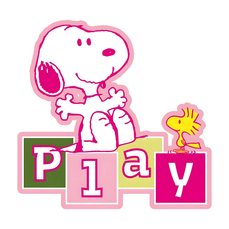 استیکر پارچه و لباس پاد آفرین مدل کارتونی اسنوپی کد S3504