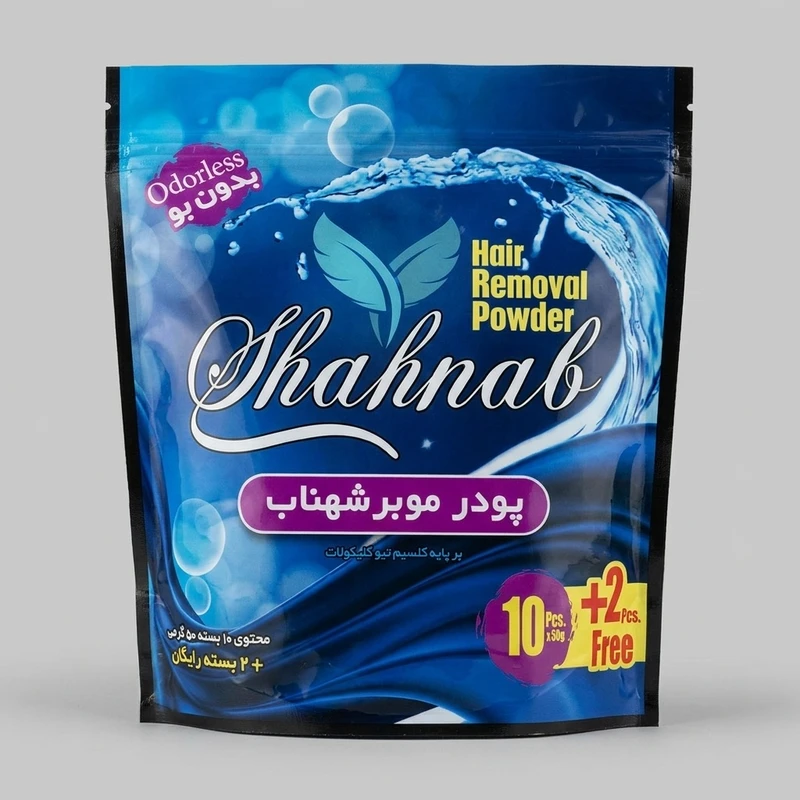 پودر موبر شهناب مدل مهنا وزن 50 گرم بسته 12 عددی