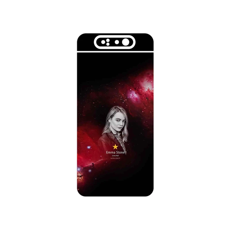 برچسب پوششی ماهوت مدل Emma Stone مناسب برای گوشی موبایل سامسونگ Galaxy A80