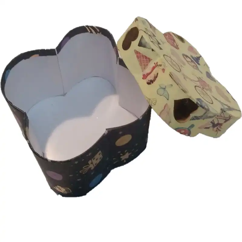 جعبه هدیه مدل گل 4 پر