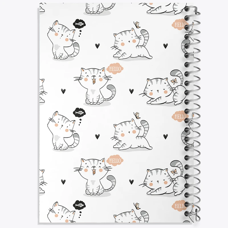 دفتر نت موسیقی 50 برگ خندالو مدل گربه (Cat) کد N318