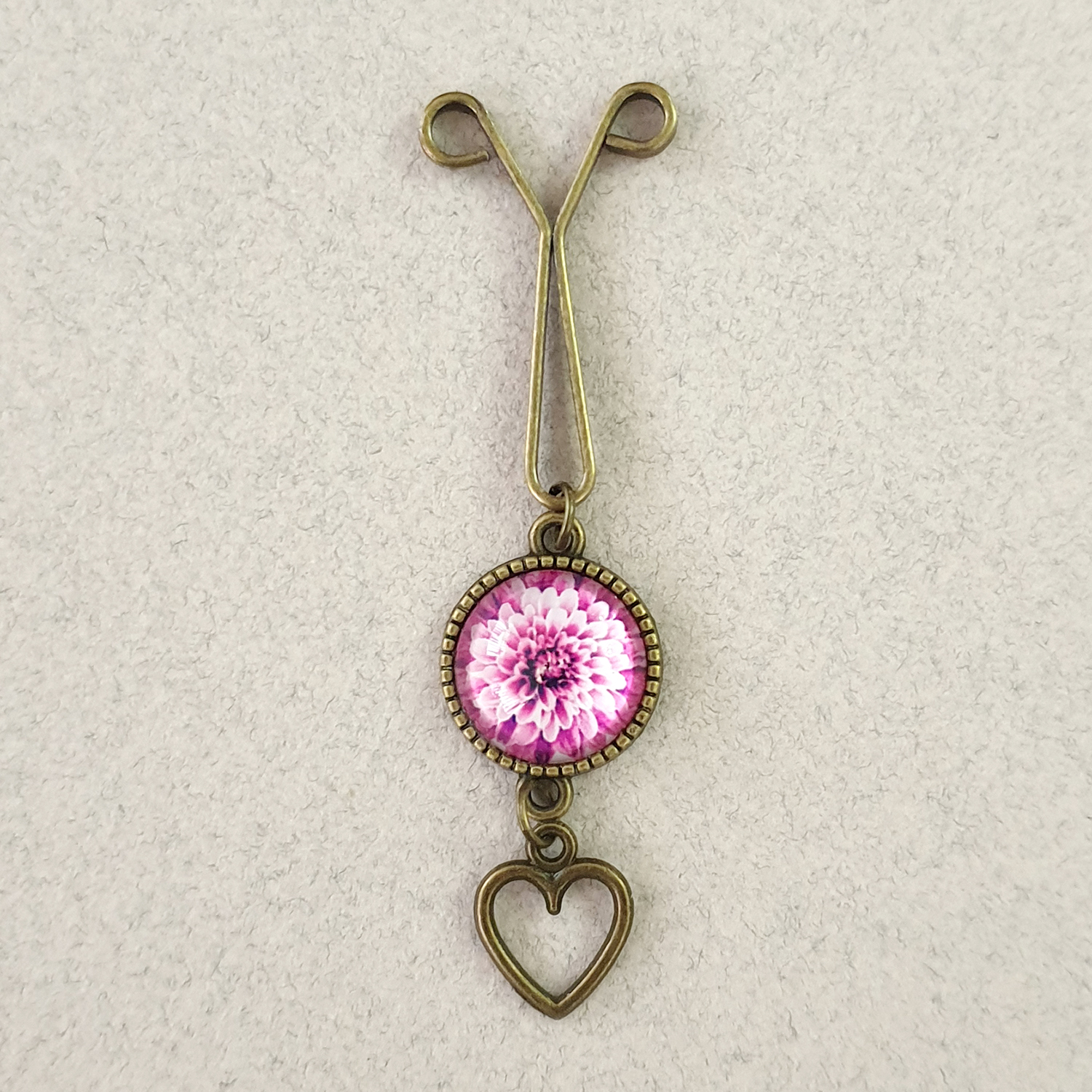 سنجاق روسری زنانه مدل گل كد SF151-D