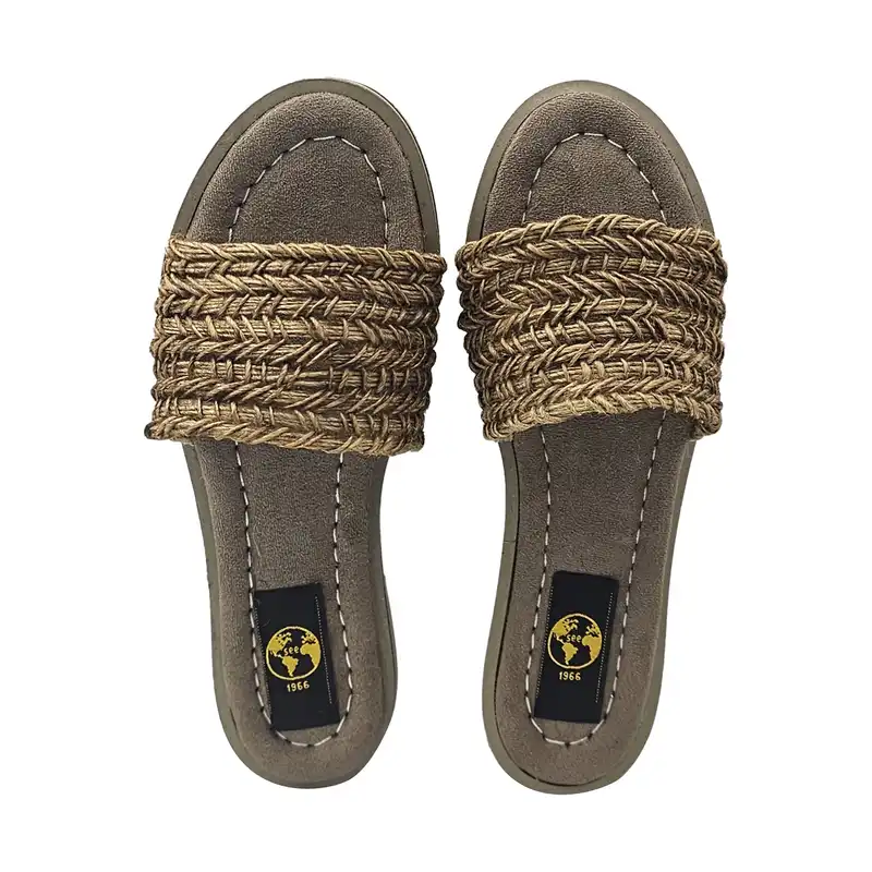 صندل زنانه سیی مدل کنفی تخت کد 2031.2