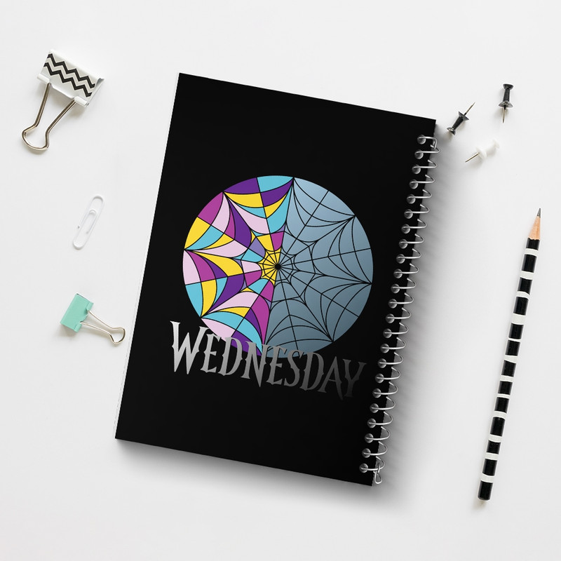 دفتر مشق 100 برگ خندالو طرح ونزدی (Wednesday) کد F2738