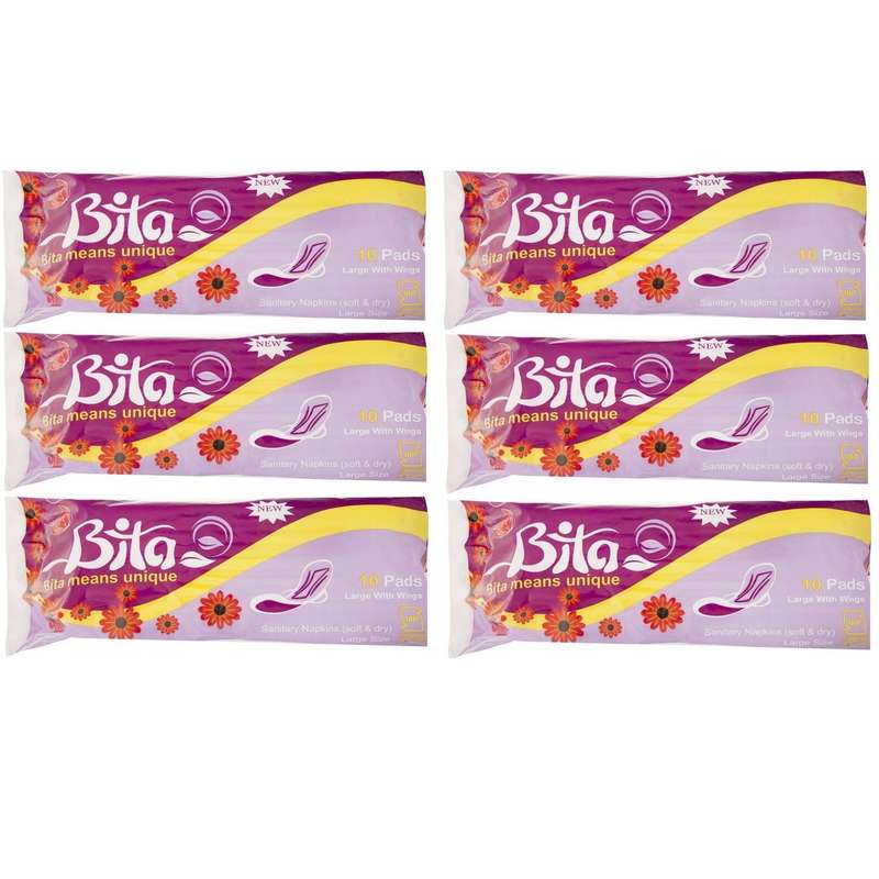 نوار بهداشتی بی تا مدل N65 بسته 6 عددی