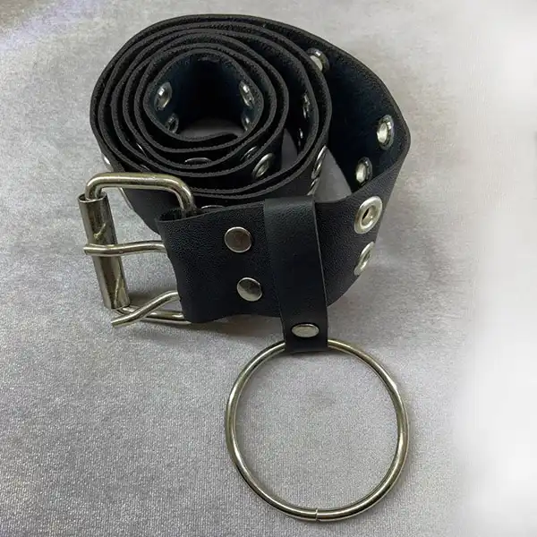 کمربند زنانه مدل چرم دو پانچ کد 120112