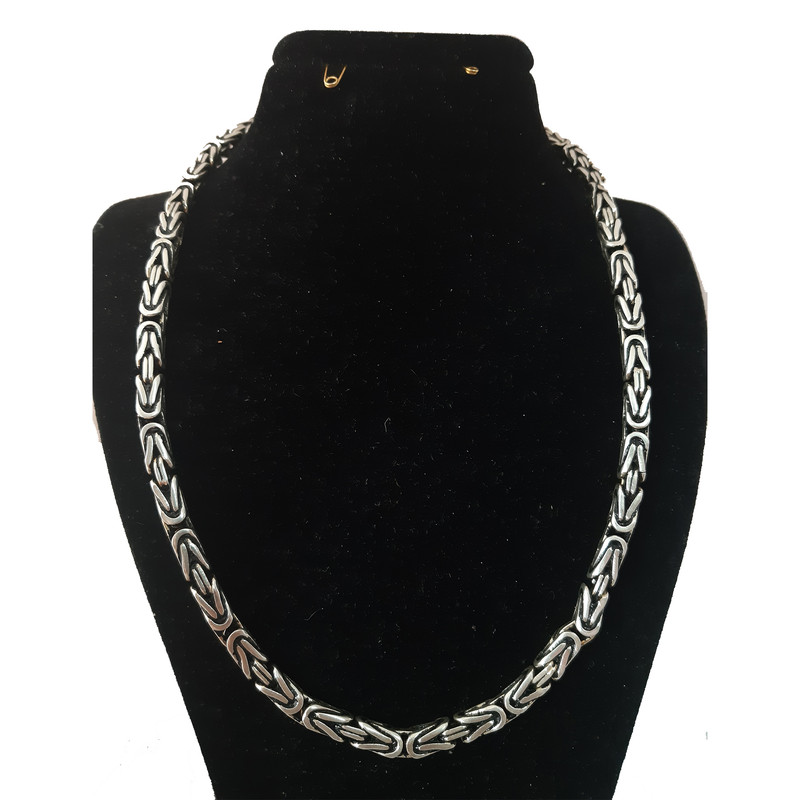 زنجیر نقره مردانه کد mari75