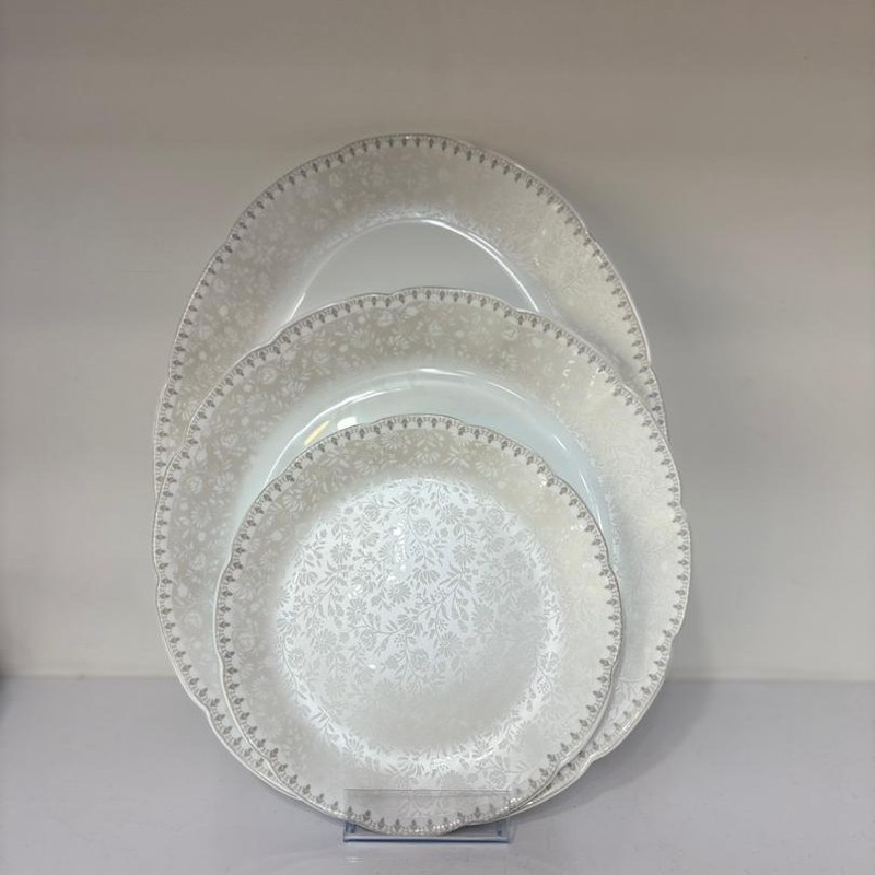 سرویس غذاخوری 26 پارچه 6 نفر دینو مدل آرکوپال 703 نیلوفری