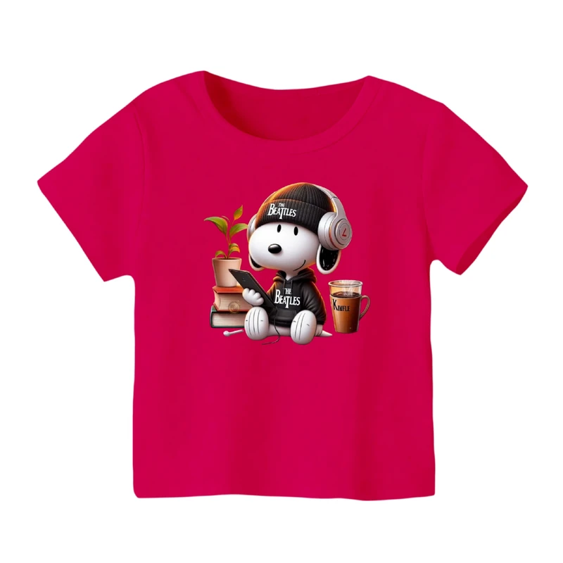 تی شرت آستین کوتاه بچگانه مدل اسنوپی کد ۲۸