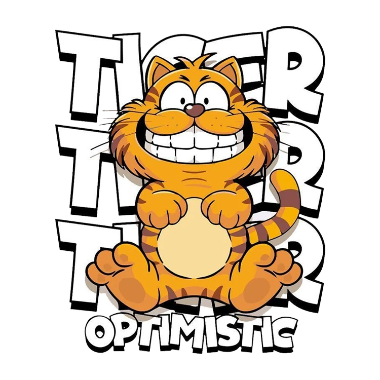 استیکر پارچه و لباس پاد آفرین مدل گارفیلد کد 101