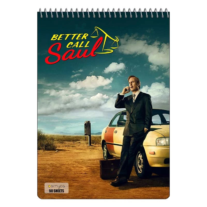 دفتر نقاشی 50 برگ سیمی کارنیکا طرح بهتره با سول تماس بگیری Better Call Saul کد 81709