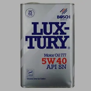روغن موتور بوش مدل لاکچری کد 5w40 SN حجم 4 لیتر
