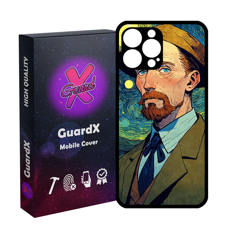 کاور گارد ایکس طرح ونگوگ مدل Glass10775 مناسب برای گوشی موبایل اپل iPhone 13 Pro Max