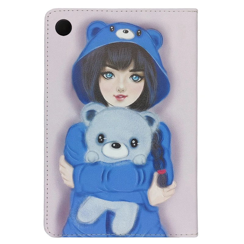 کیف کلاسوری مدل دختر رمانتیک کد TB315 مناسب برای تبلت سامسونگ Galaxy Tab A8 10.5 / X200 / X205