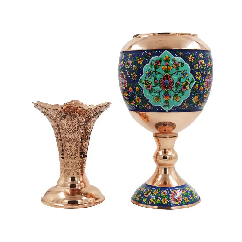 گلدان مسی مدل پرداز سنبلدان کد P015