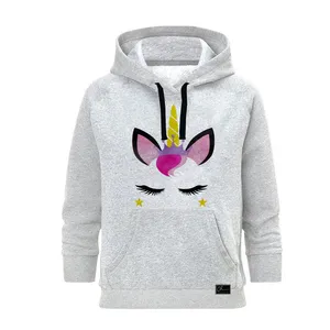 هودی زنانه مدل یونیکورن کد  jj12 رنگ طوسی