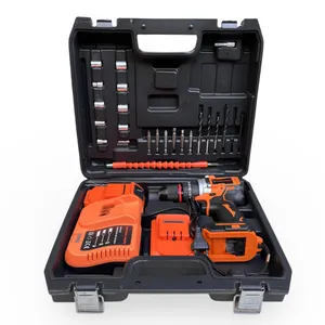 مجموعه 36 عددی دریل پیچ گوشتی شارژی براشلس 10 میلی متری 36 ولت جنرال پاور مدلPTCID-20D03BL