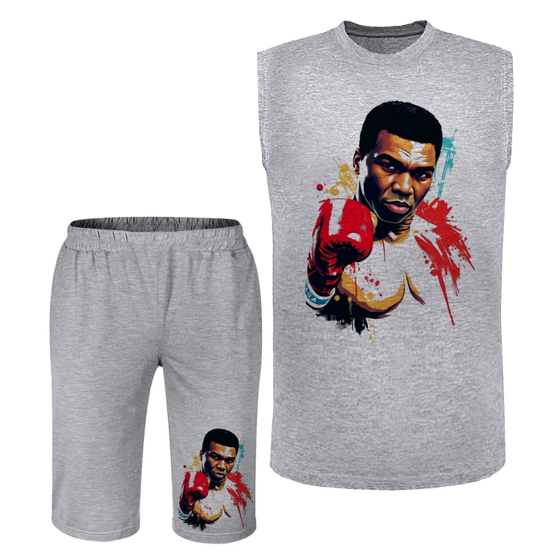 ست تاپ و شلوارک راحتی مردانه مدل A461