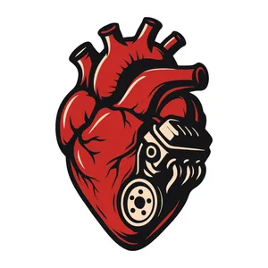 برچسب لپ تاپ طرح قلب انجینی کد 01