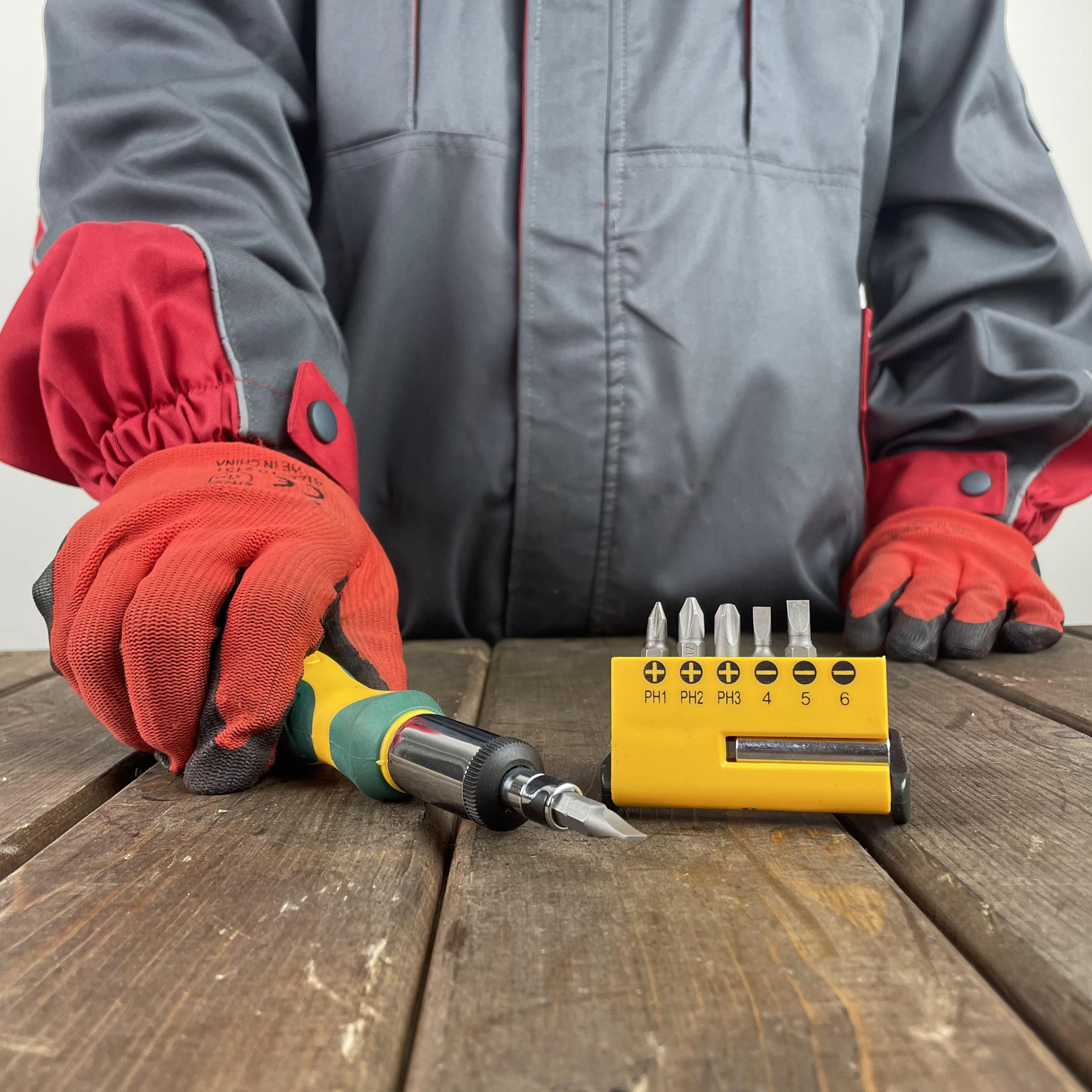 پیچ گوشتی جغجغه ای اوکن مدل 6006 بسته 8 عددی