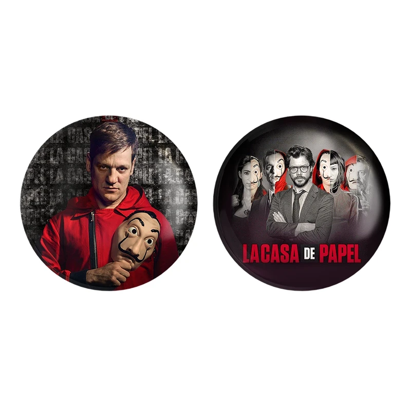 پیکسل خندالو مدل پالرمو سریال Money Heist کد 32283243 مجموعه 2 عددی