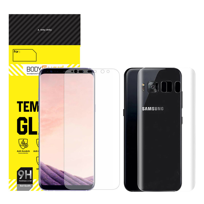 محافظ صفحه نمایش بادیگارد مدل HydroGel مناسب برای گوشی موبایل سامسونگ Galaxy S8 به همراه محافظ پشت گوشی