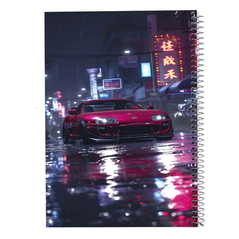 دفتر ژورنال نویسی 50 برگ مدوپد مدل نقطه ای طرح need for speed کد DF13588