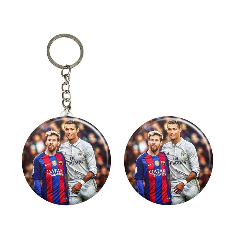 پیکسل ابیگل طرح لیونل مسی بارسلونا و کریستیانو رونالدو رئال مادرید کد 007 به همراه جاکلیدی