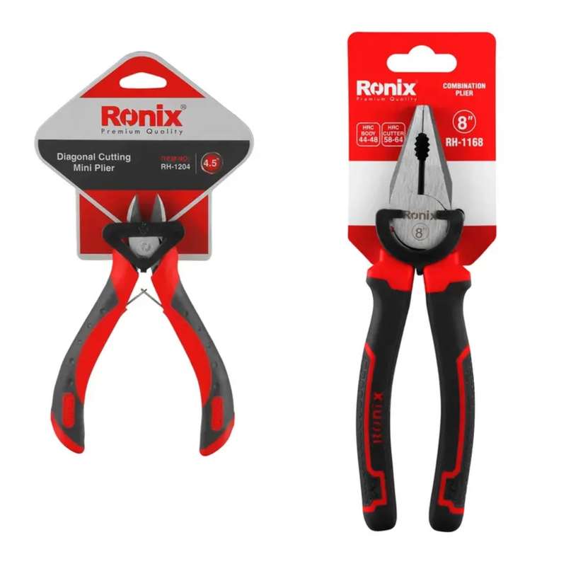 انبردست و انبر سیم چین رونیکس مدل 1168-1204