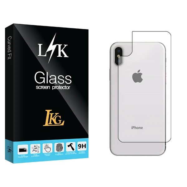 محافظ پشت گوشی ال کا جی مدل LK Glass مناسب برای گوشی موبایل اپل Iphone X/XS