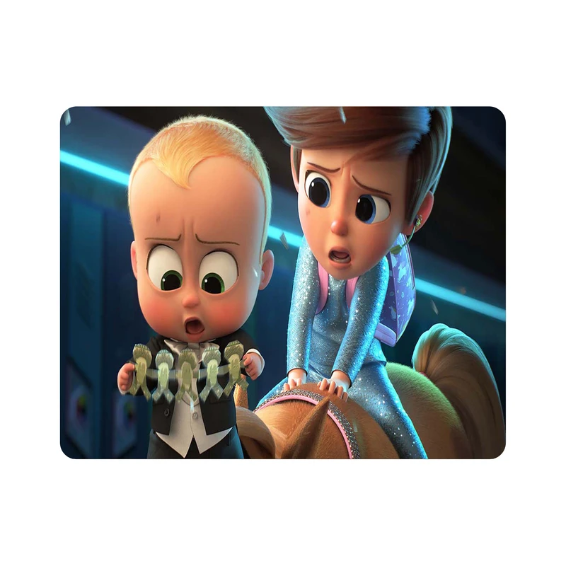 ماوس پد اطلس آبی طرح کارتون بچه رئیس مدل T6046