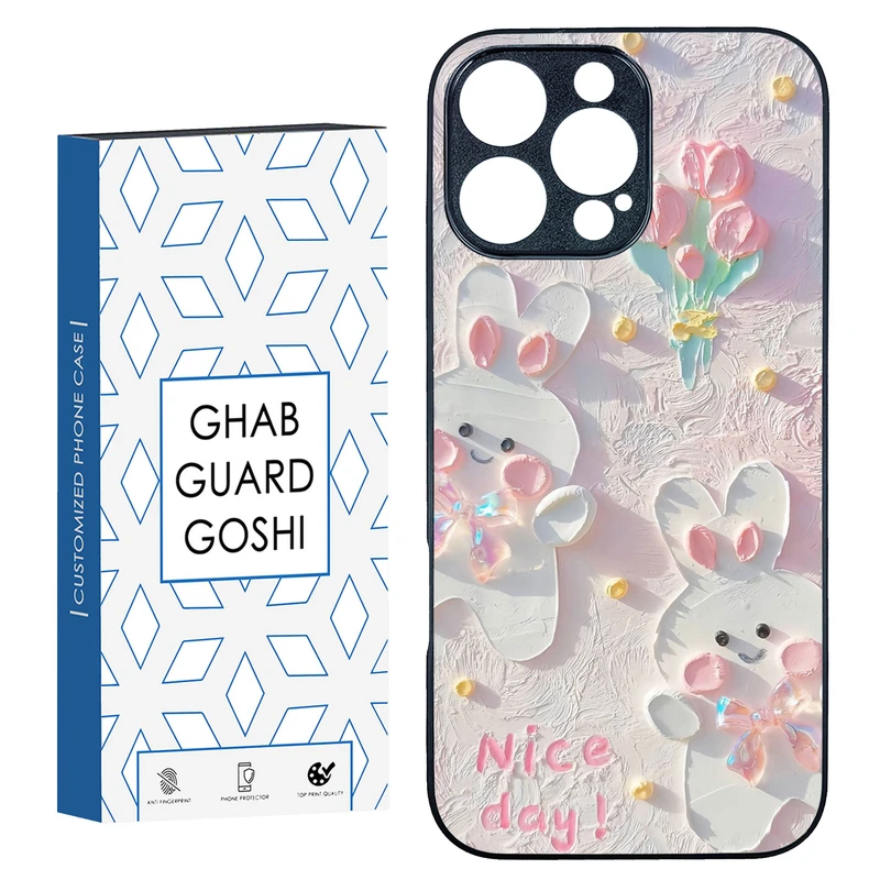 کاور قاب گارد گوشی طرح گل کد TPU-214 مناسب برای گوشی موبایل اپل Iphone 16 Pro Max
